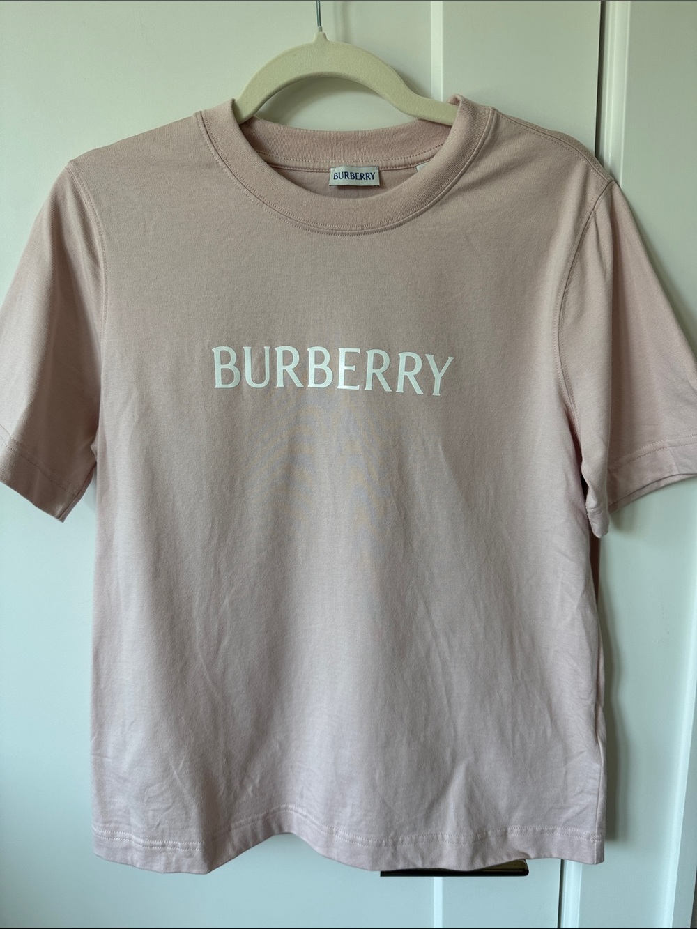 Burberry Pale Pink Logo Short Sleeve Tee